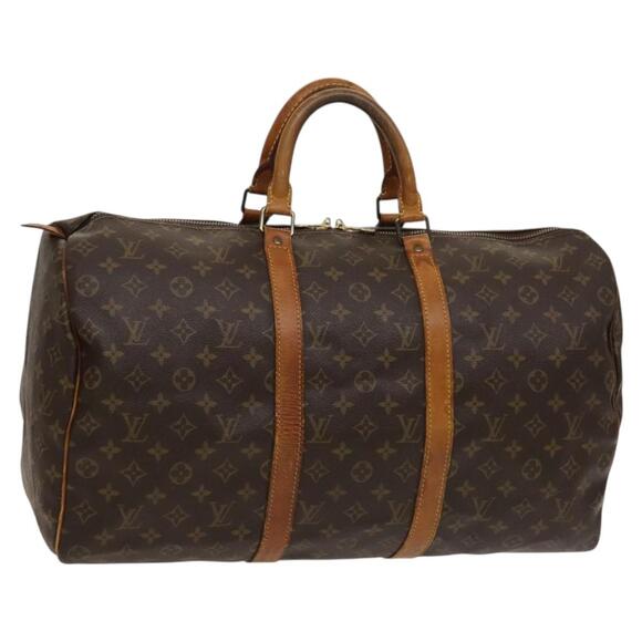 LOUIS VUITTON Monogram Keepall 50 Boston Bag M41426 - Picture 1 of 16